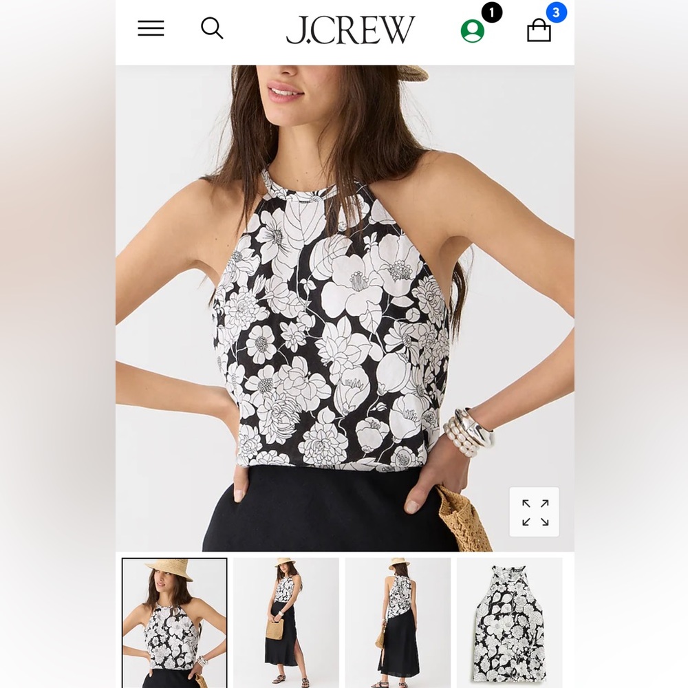 NWOT J Crew linen cami
